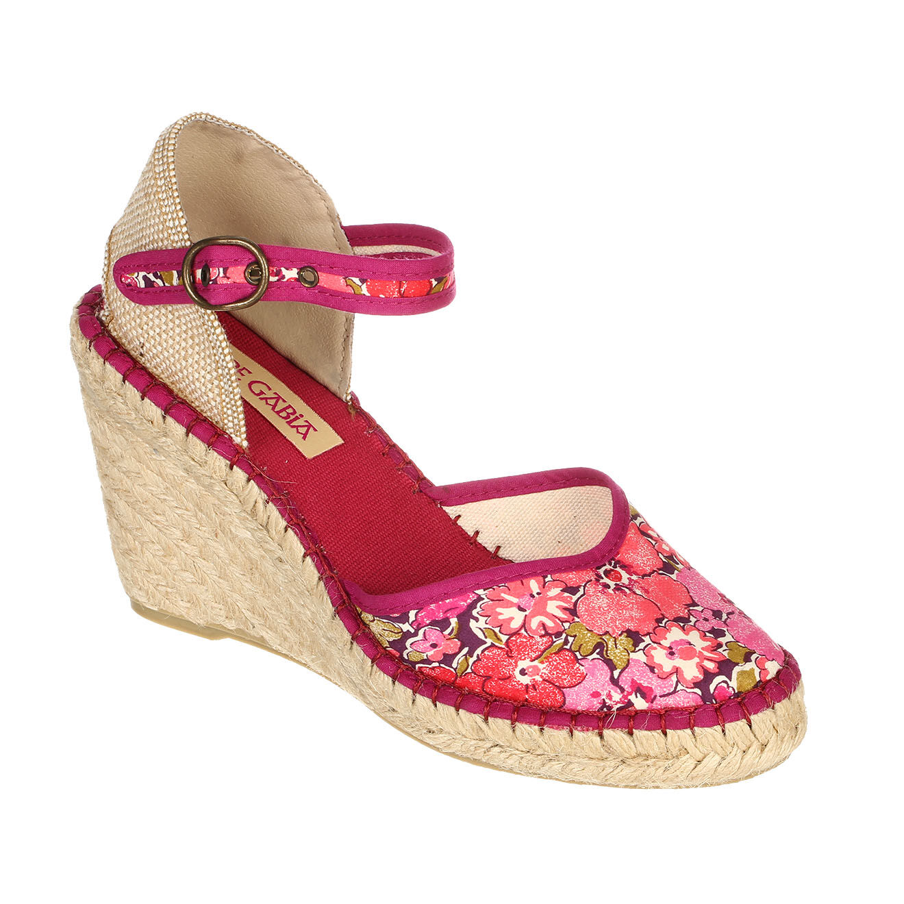 Pare Gabia Espadrilles compensées Katy mauve Talon 9cm