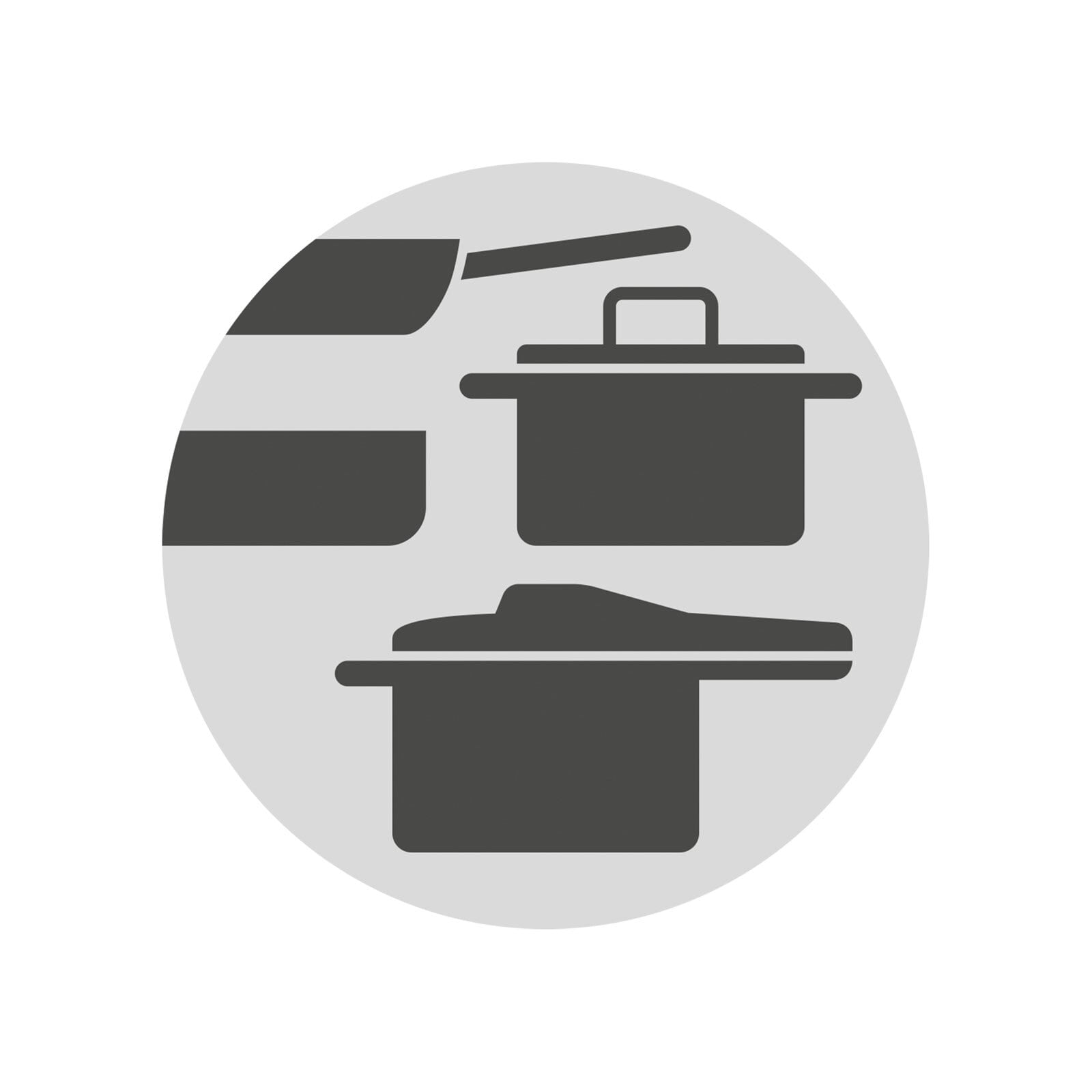 WMF Kochtopf-Set FUSIONTEC FUNCTIONAL 3-teilig mit Glasdeckel schwarz/rot