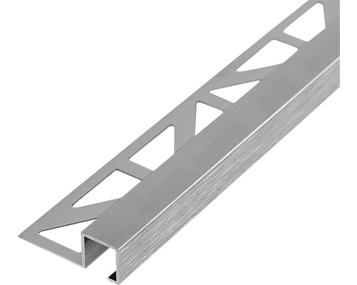 Dural Squareline DPSA 1162-SF vierkant eindprofiel, 11 mm dik, 250 cm lang, aluminium