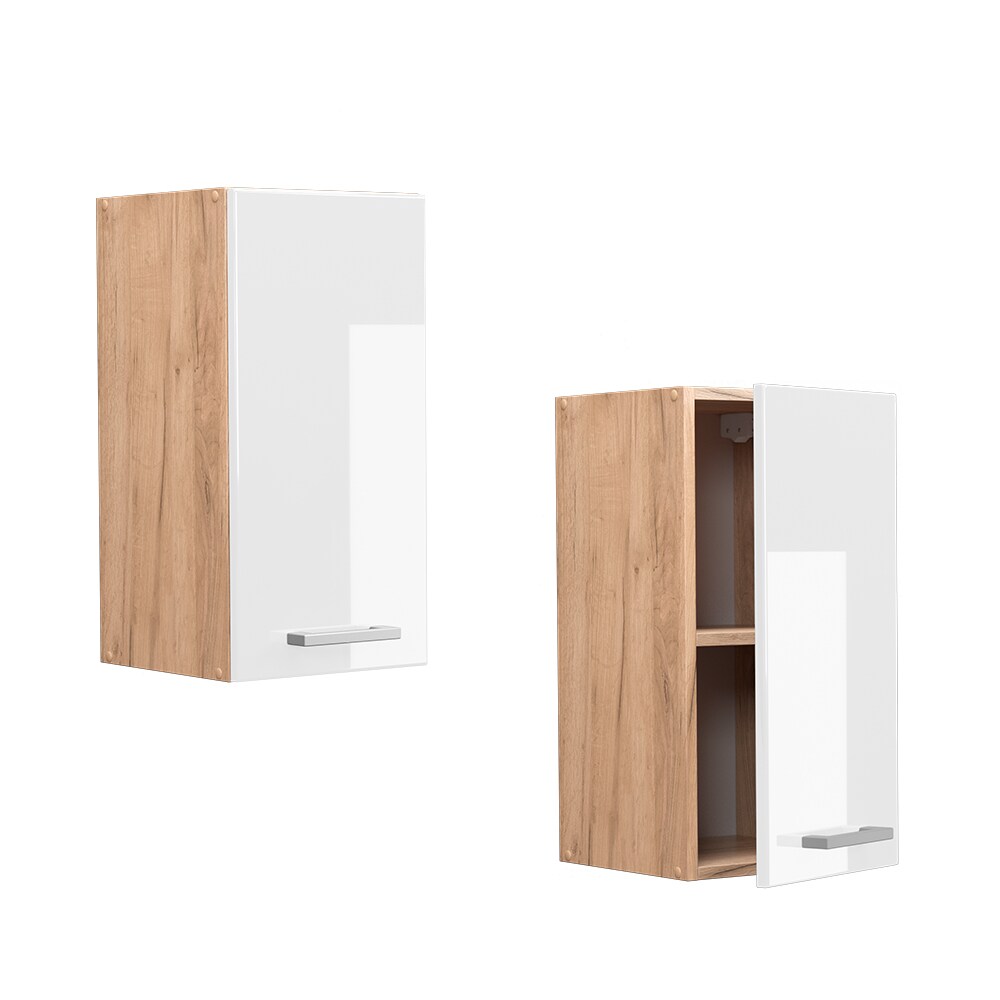 Vicco Hängeschrank Küchenschrank Küchenzeile R-Line 30 cm Goldkraft Weiß