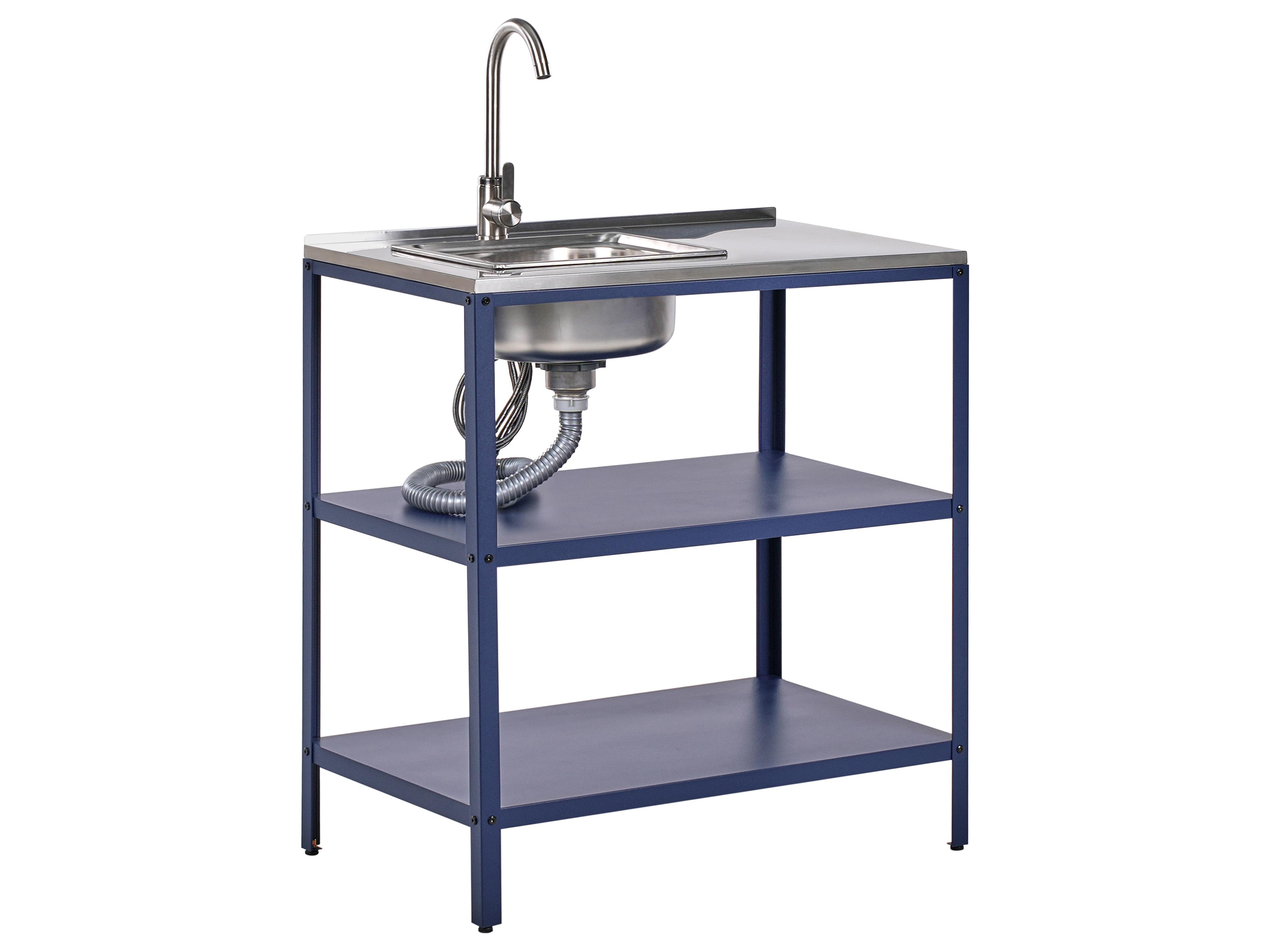 Tuin keukenset 2-delig met spoelbak VILAMA Blauw