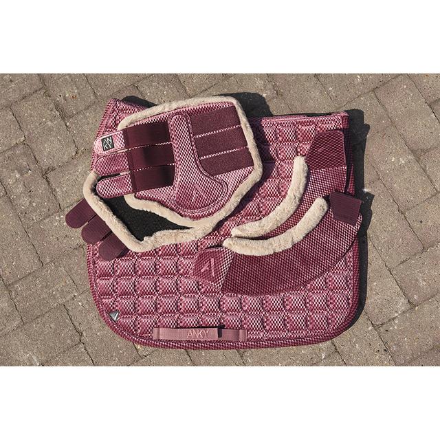 Beenbeschermers ANKY Check Velvet Donkerroze