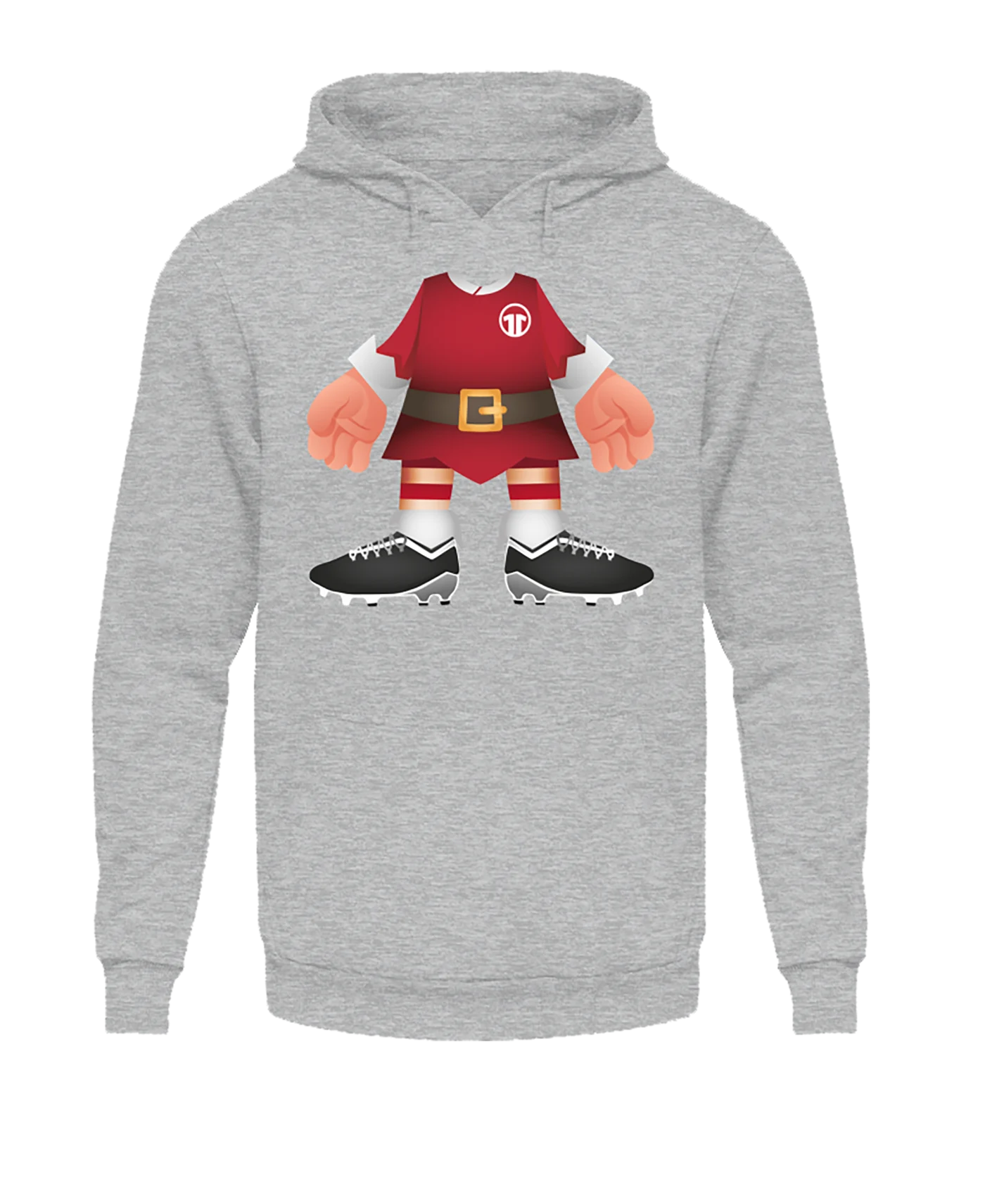 11teamsports Ugly Xmas Elf Hoody Grau