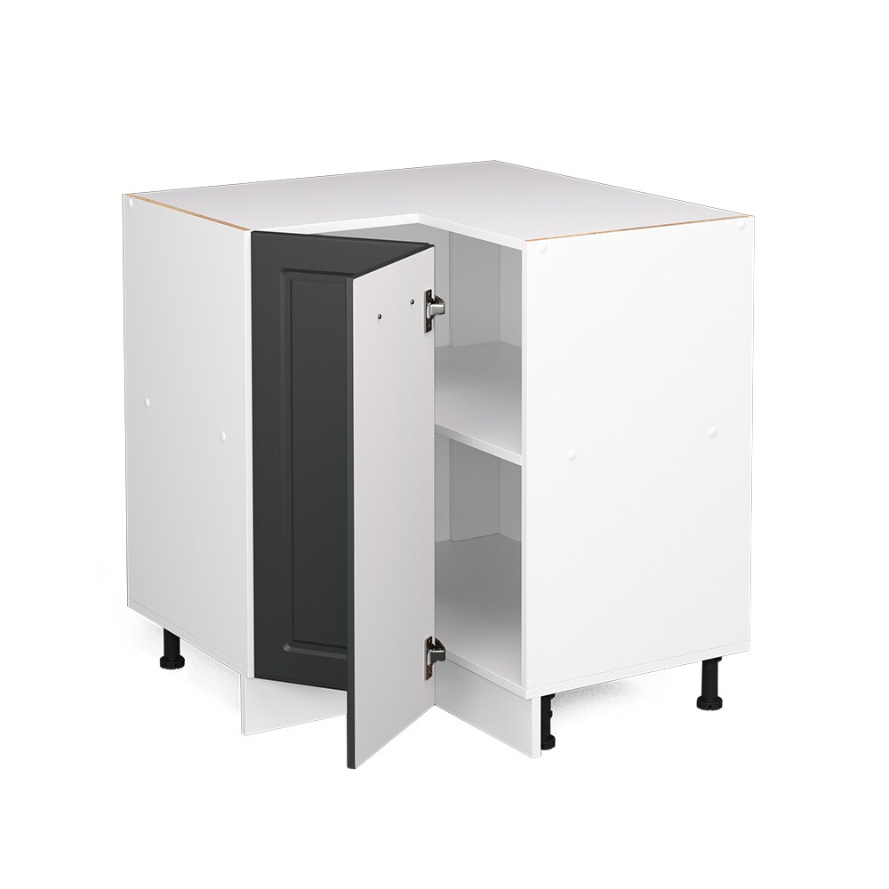 Vicco Eckunterschrank Küchenschrank Küchenzeile Landhaus R-Line 87 cm Weiß-Anthrazit