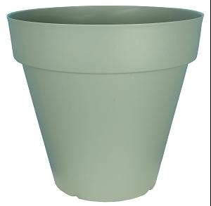 POT PATIO ROND D.50CM VERT ARGILE 50L