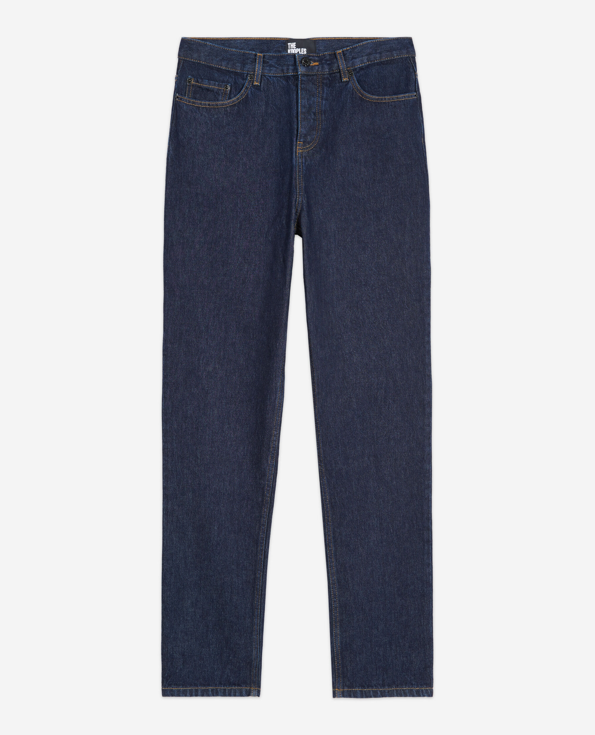 Jean droit bleu