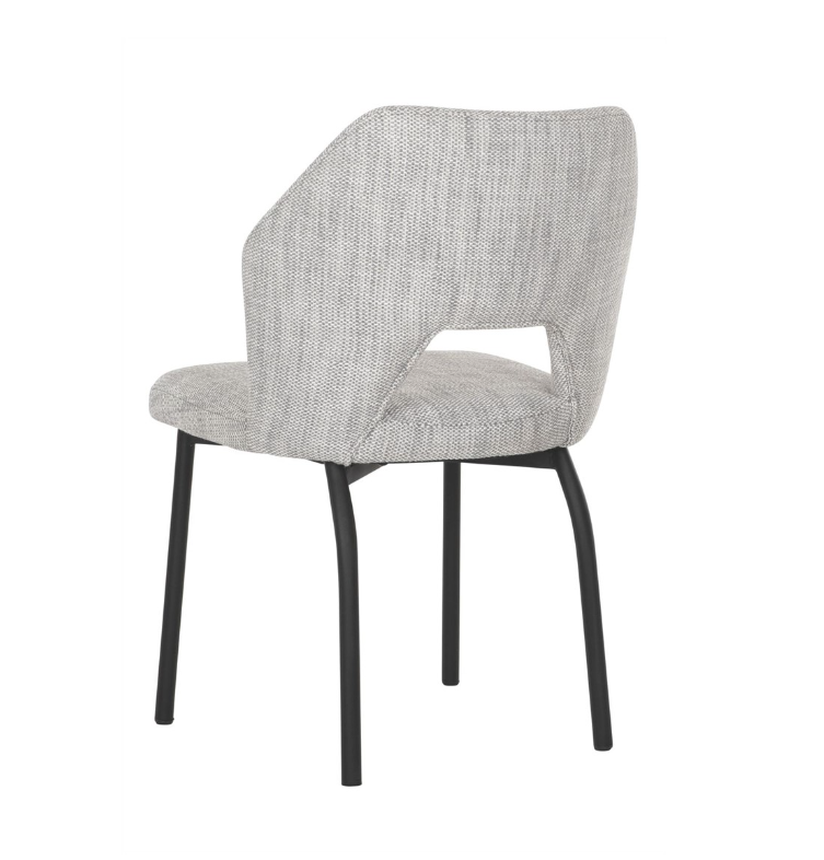 Eetkamerstoel Bo lichtgrijs polyester