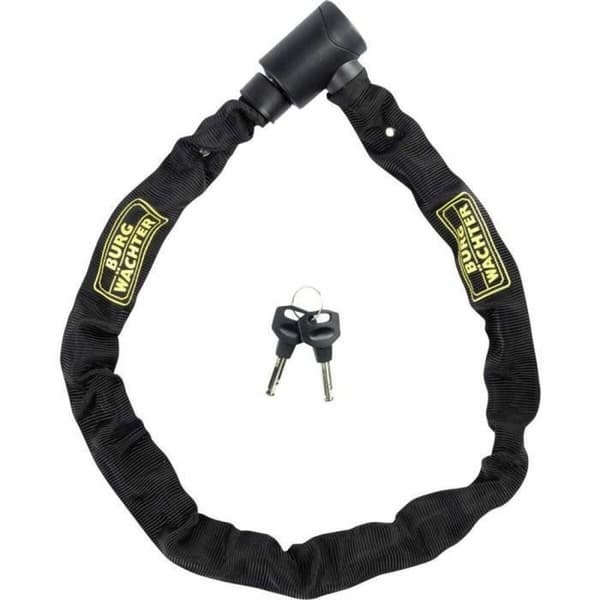Hengelås med nøkkel Burg-Wachter 580 90 BLACK Rustfritt stål