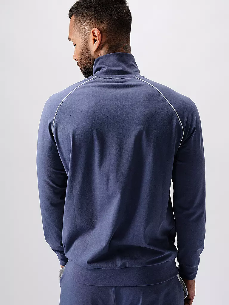 BOSS Loungewear Jacke  blau