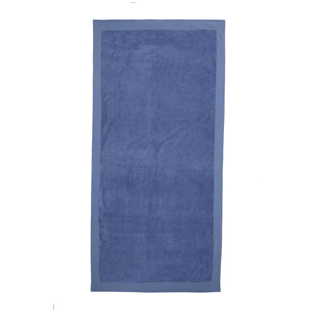 Mooi strandlaken!strandlaken Edge (blauw) (200x100 cm)