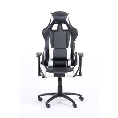 Fauteuil gamer SPORTING - accoudoirs réglables - noir et blanc