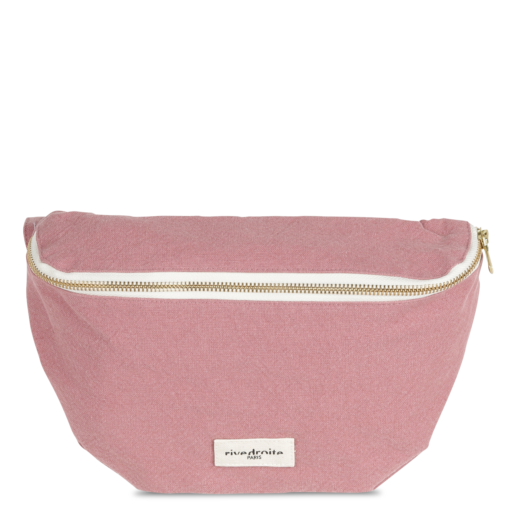 CUSTINE - Sac banane en coton recyclé imprimé | Rose