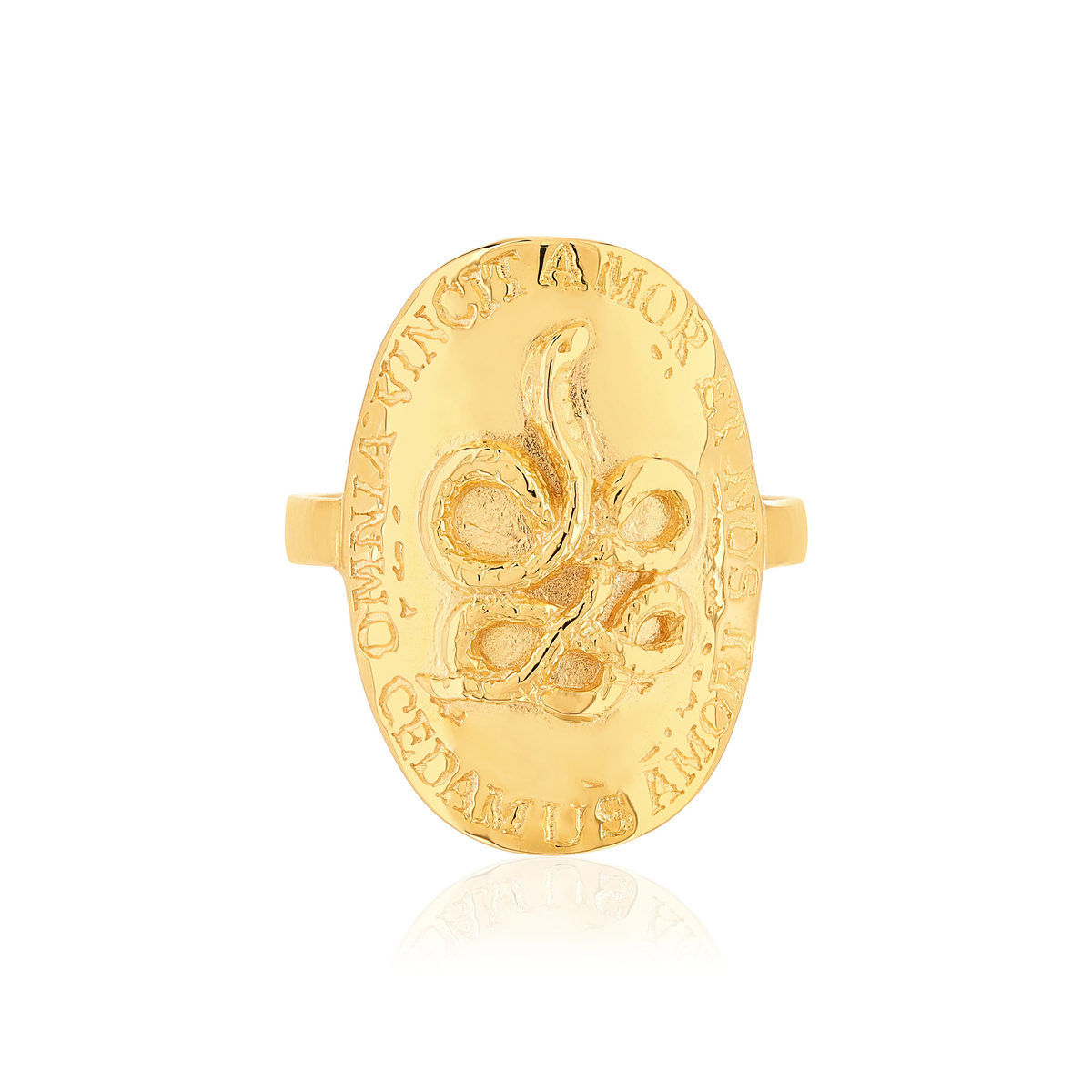 Bague ajustable dorée