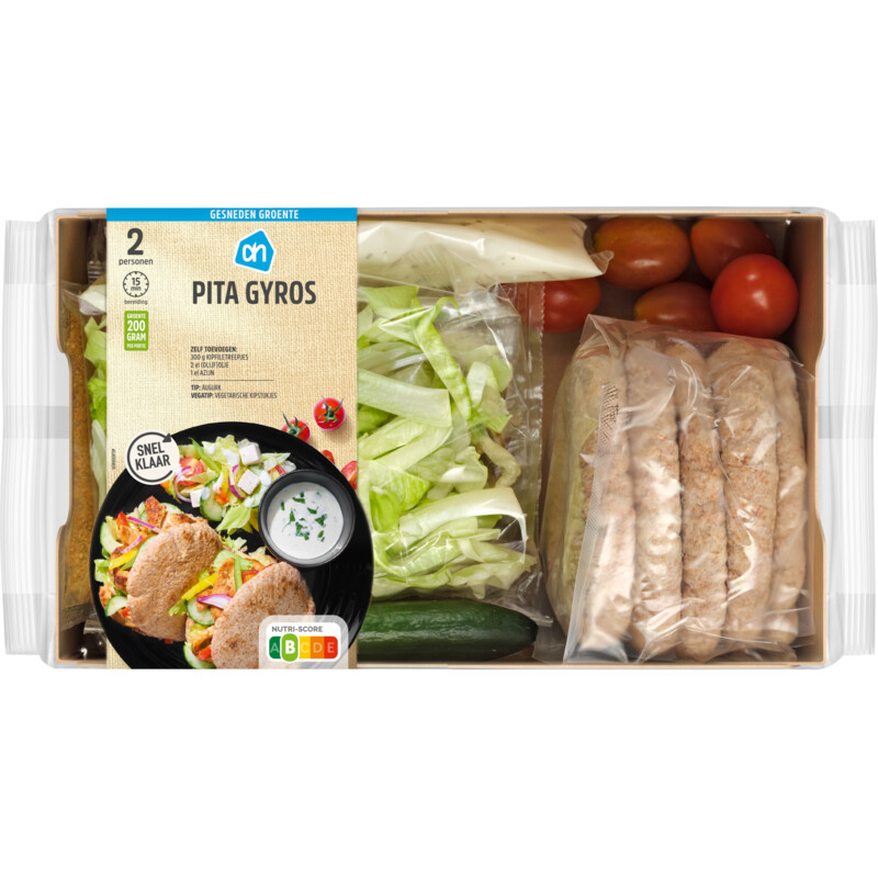 AH Gesneden verspakket pita gyros