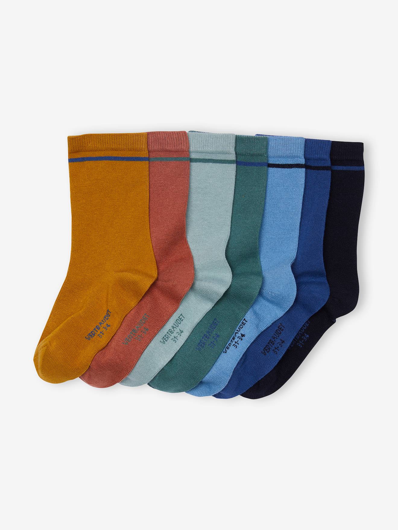 Pacote com 7 pares de meias para meninos, cinza
