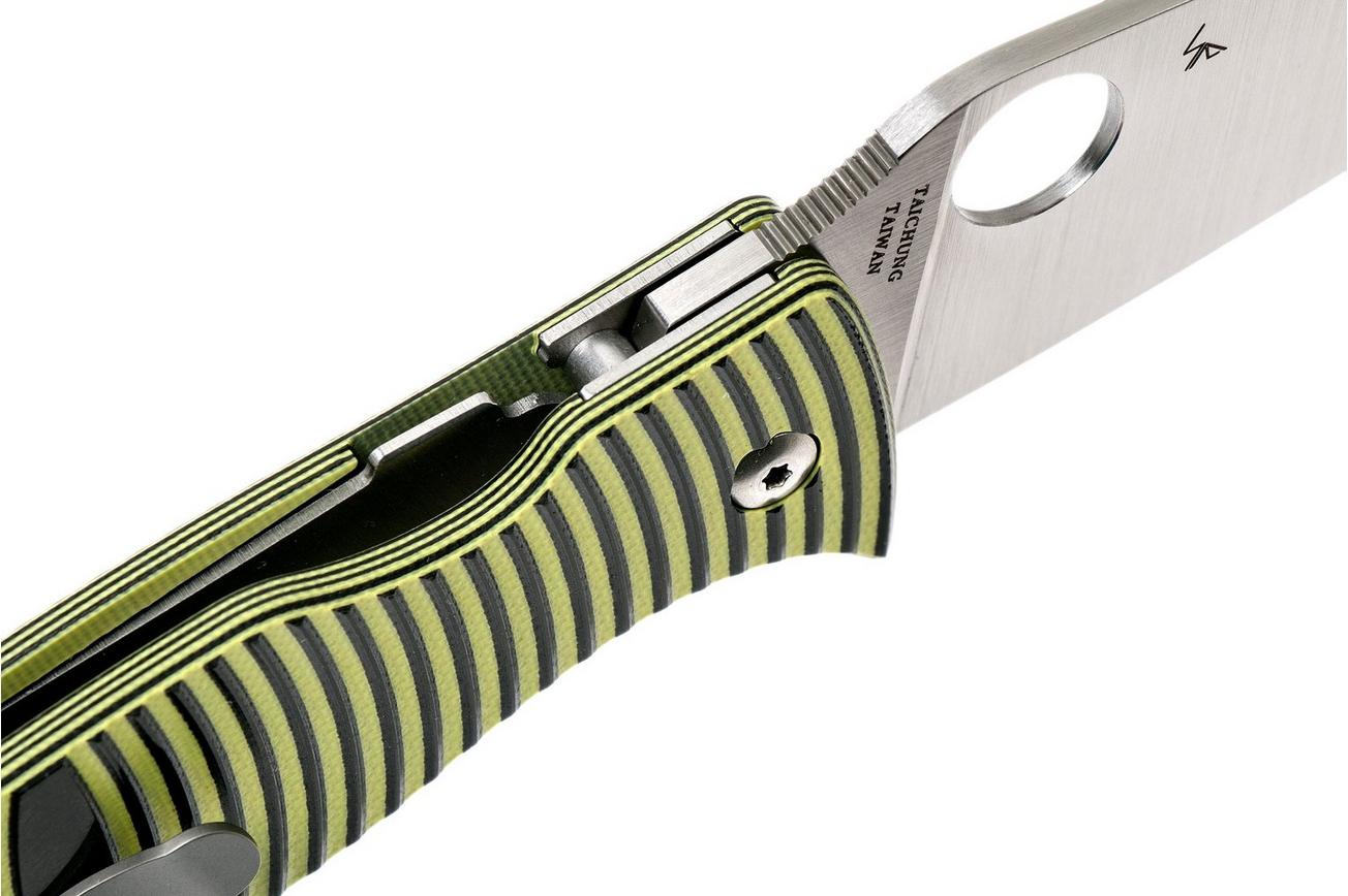 Spyderco Caribbean C217GPSF Sheepfoot zakmes, Sal Glesser design