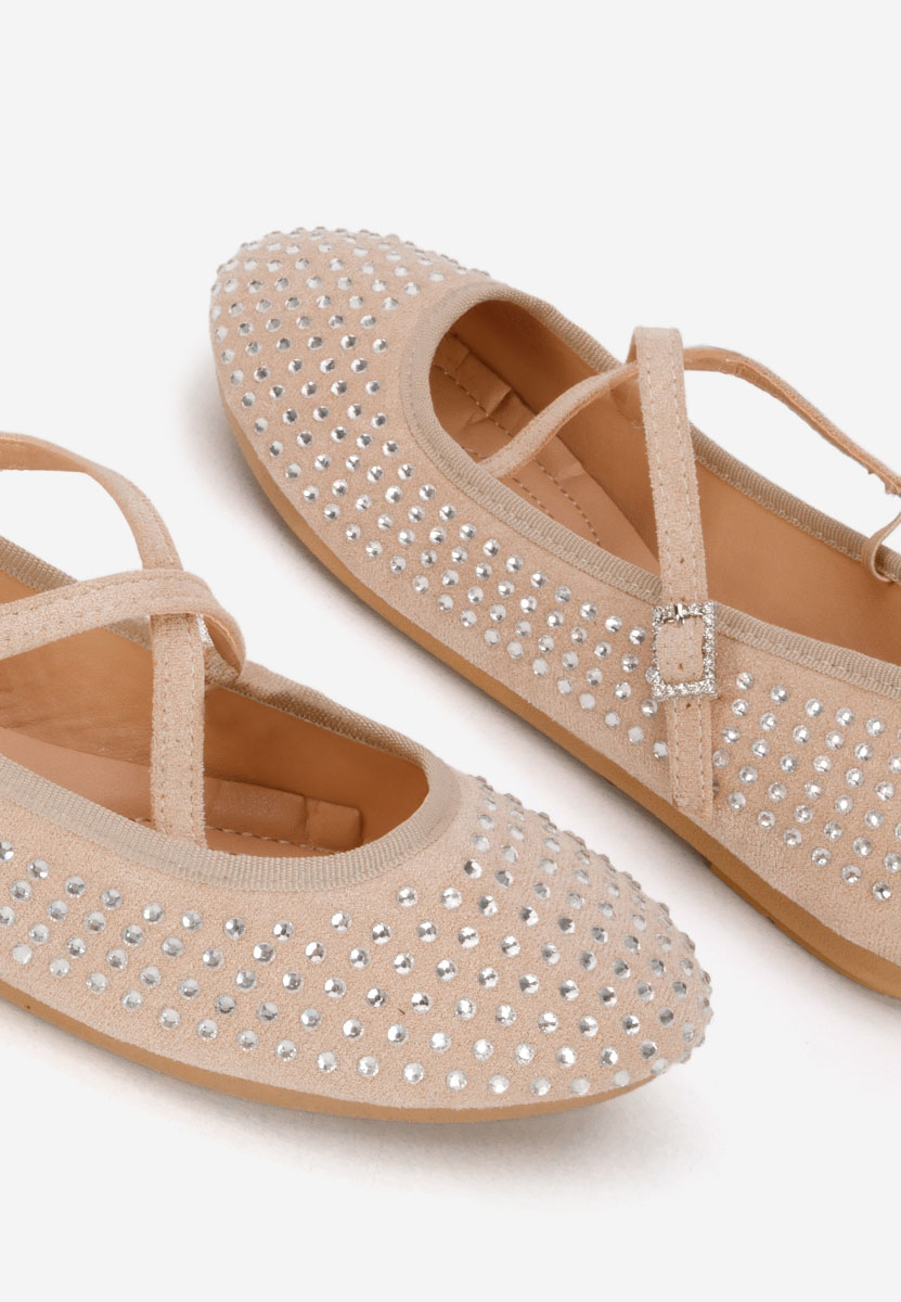 Ballerines à bride beige Karemy