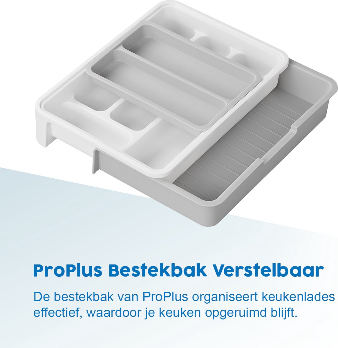 ProPlus verstelbare bestekbak - 40 x 31,5 x 6 cm