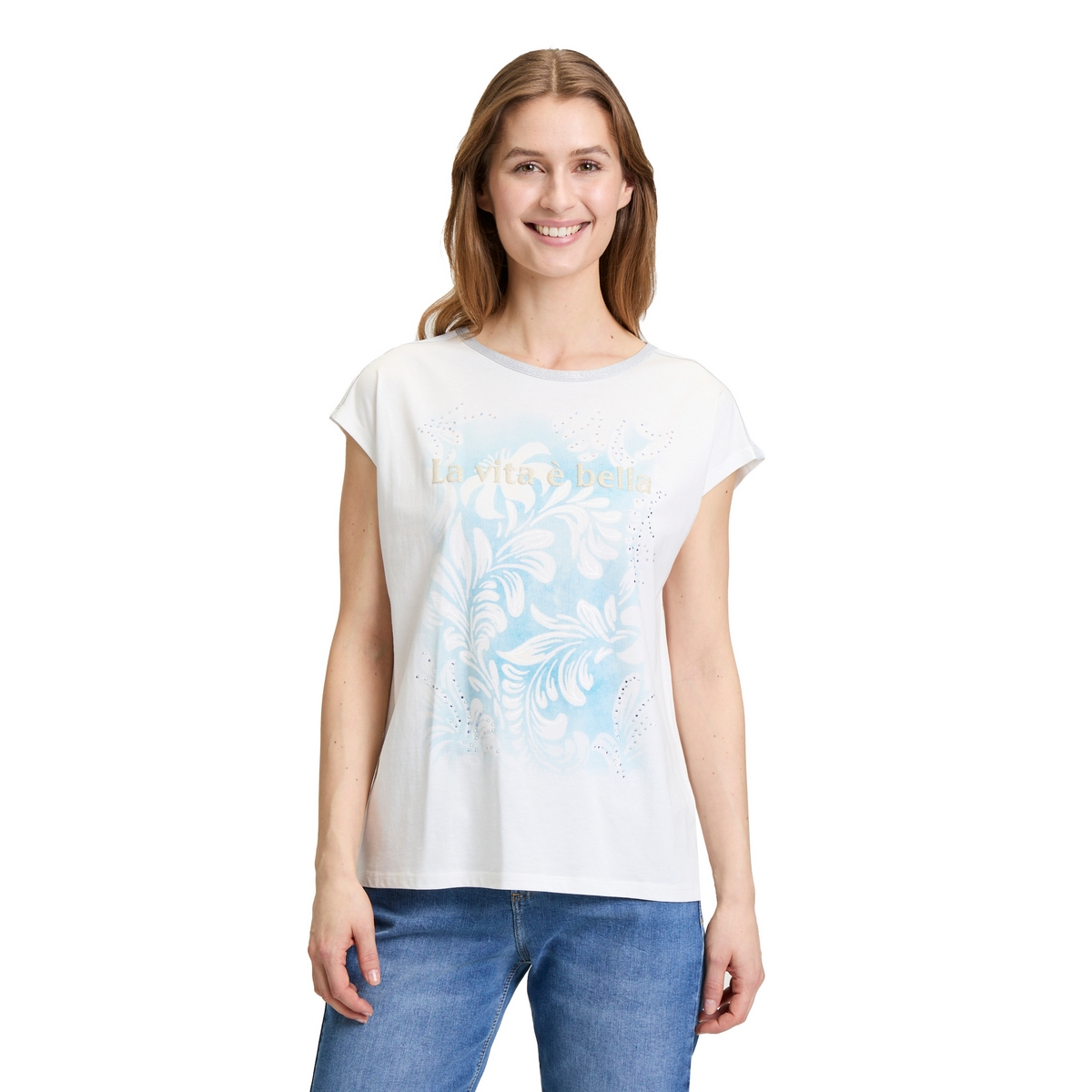 Dames Top Johanne print glitter
