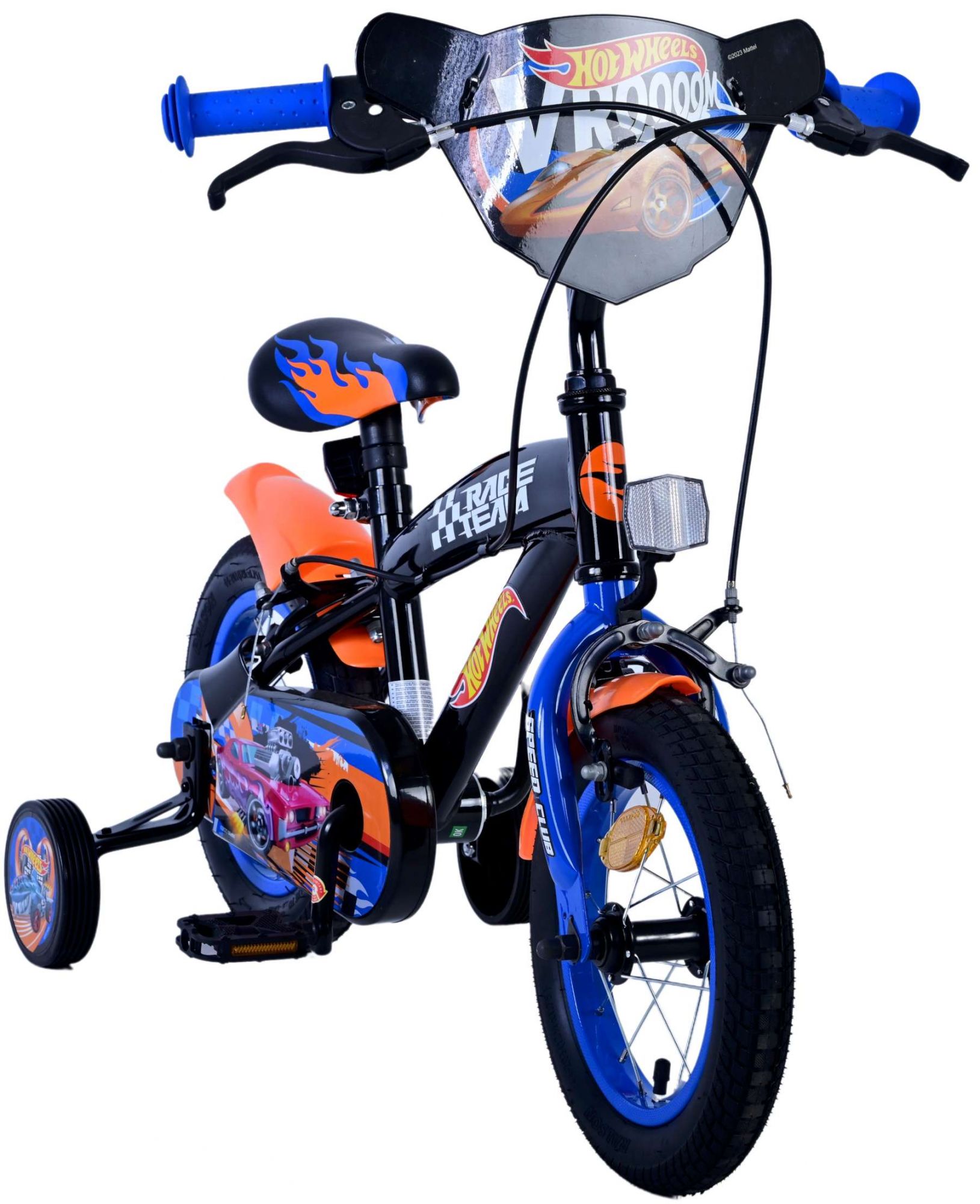 Kinderfahrrad Hot Wheels für Jungen Fahrrad 12 Zoll Kinderrad Schwarz