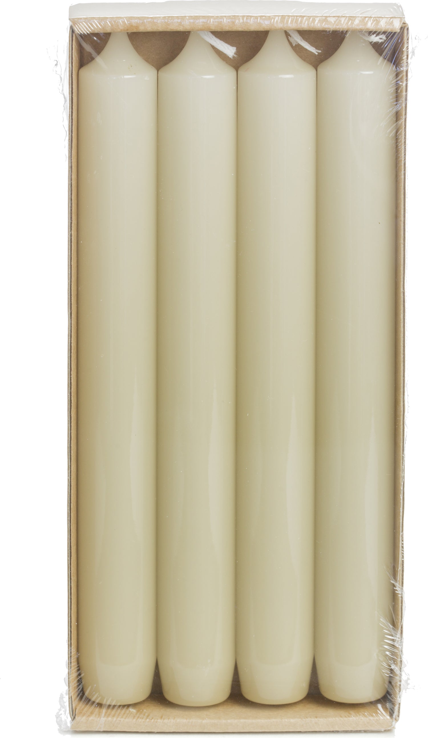Rustik Lys dinerkaars Gloss geel 8 uur 4 stuks