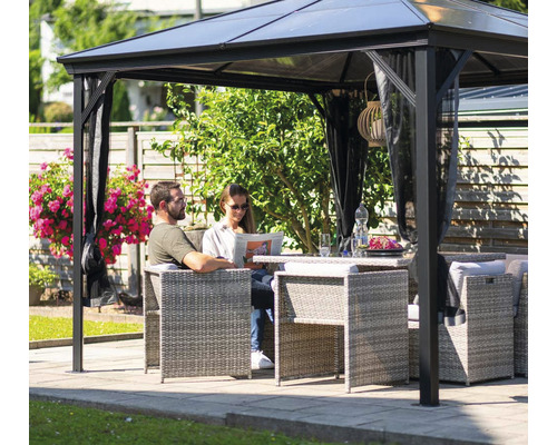 SOJAG Verona 10x10 paviljoen met klamboe 279 x 279 cm antraciet