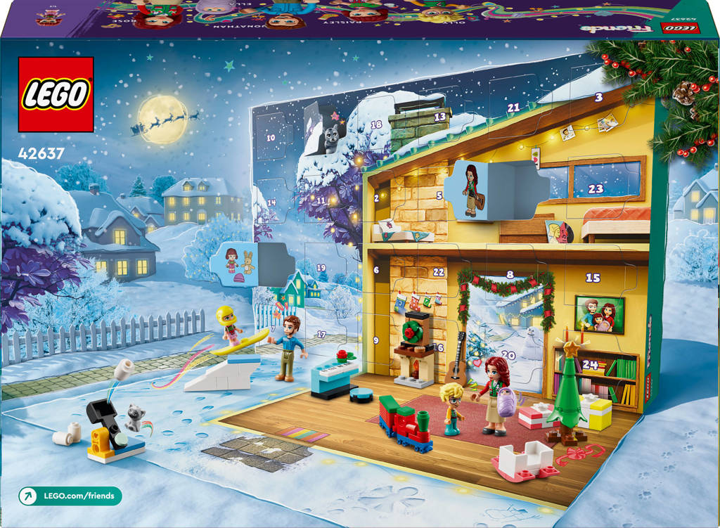 Tellen is weten.Friends adventkalender 2024, Kerst Speelgoed voor Kinderen 42637