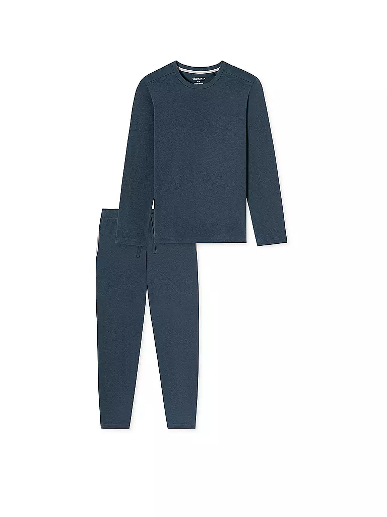 SCHIESSER Pyjama blau