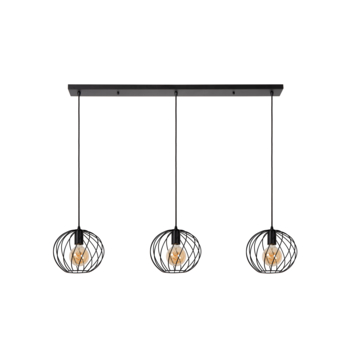 Lucide hanglamp danza zwart 130x25 cm (lxb)