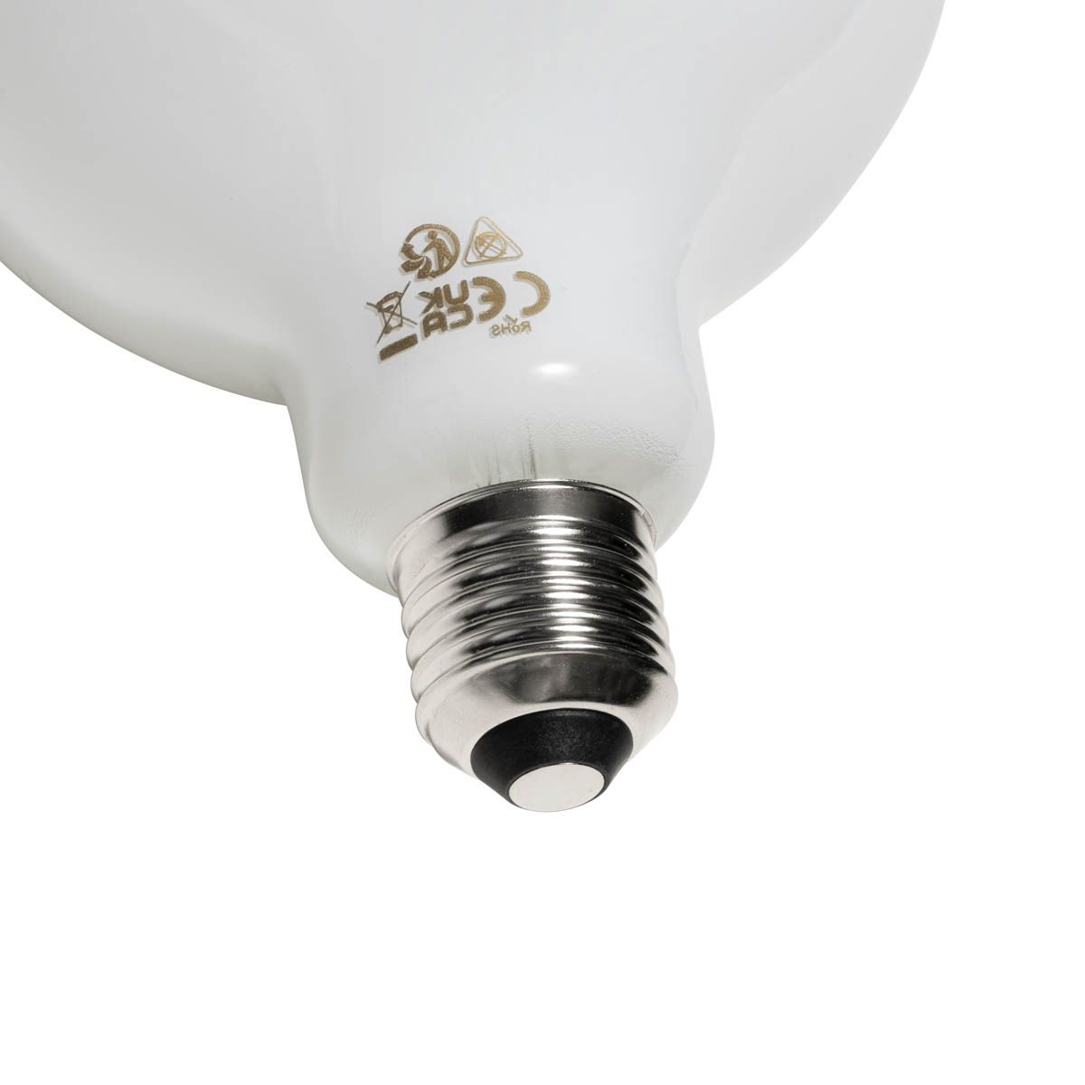 E27 dimbare LED lamp opaal G125 5W 450 lm 2200K