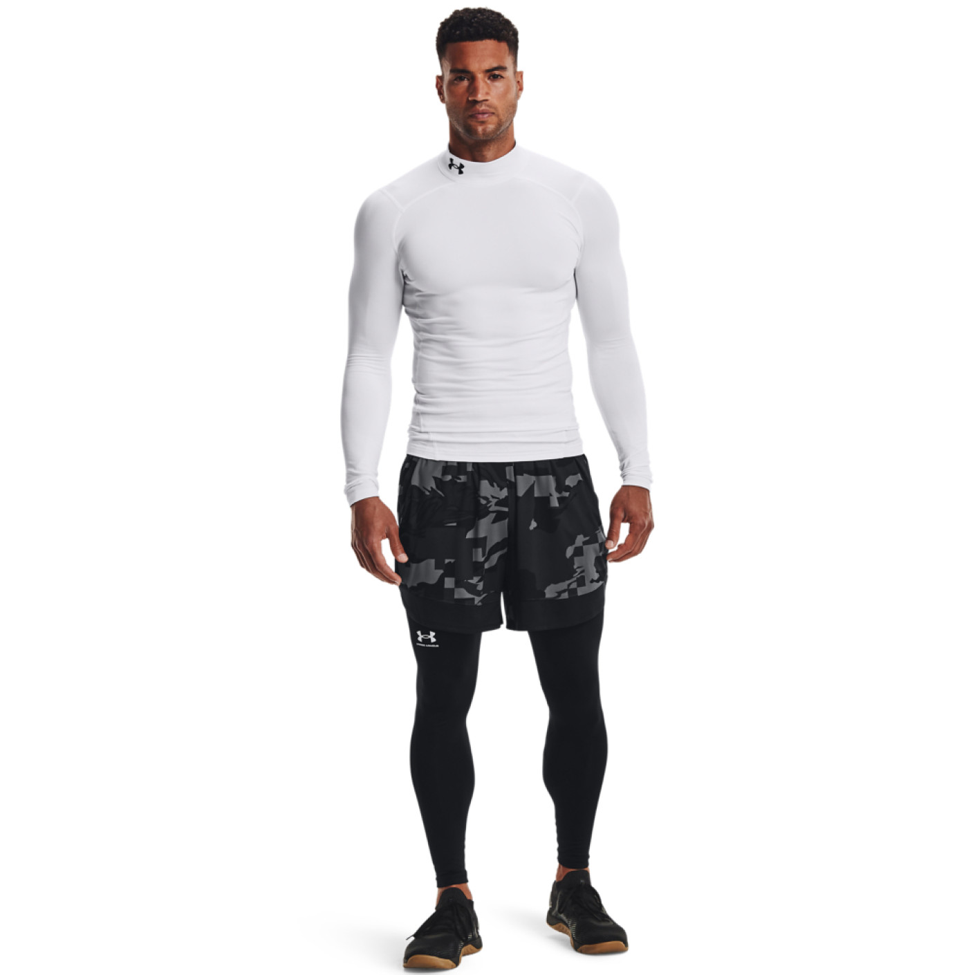 Under Armour Cold Gear Armour Compressieshirt Wit