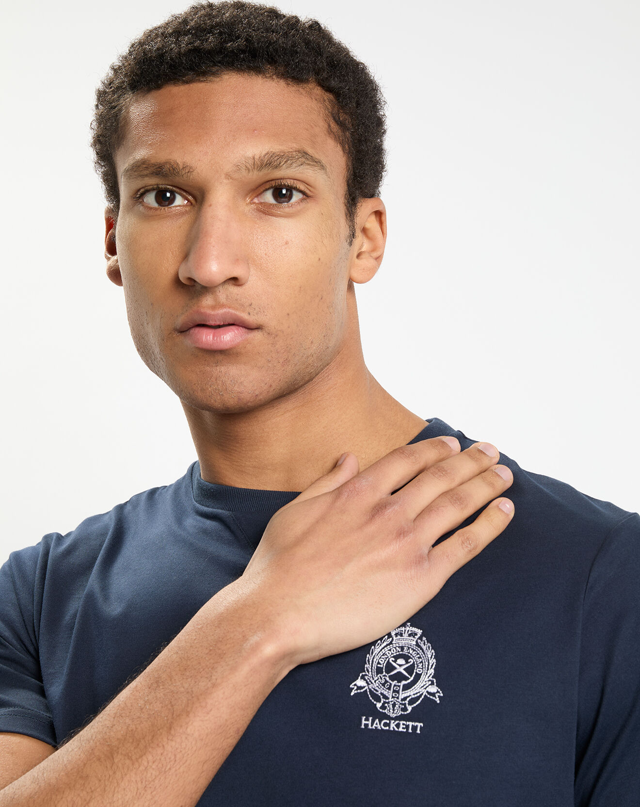 Hackett London T-Shirt Regular Fit Blason bleu