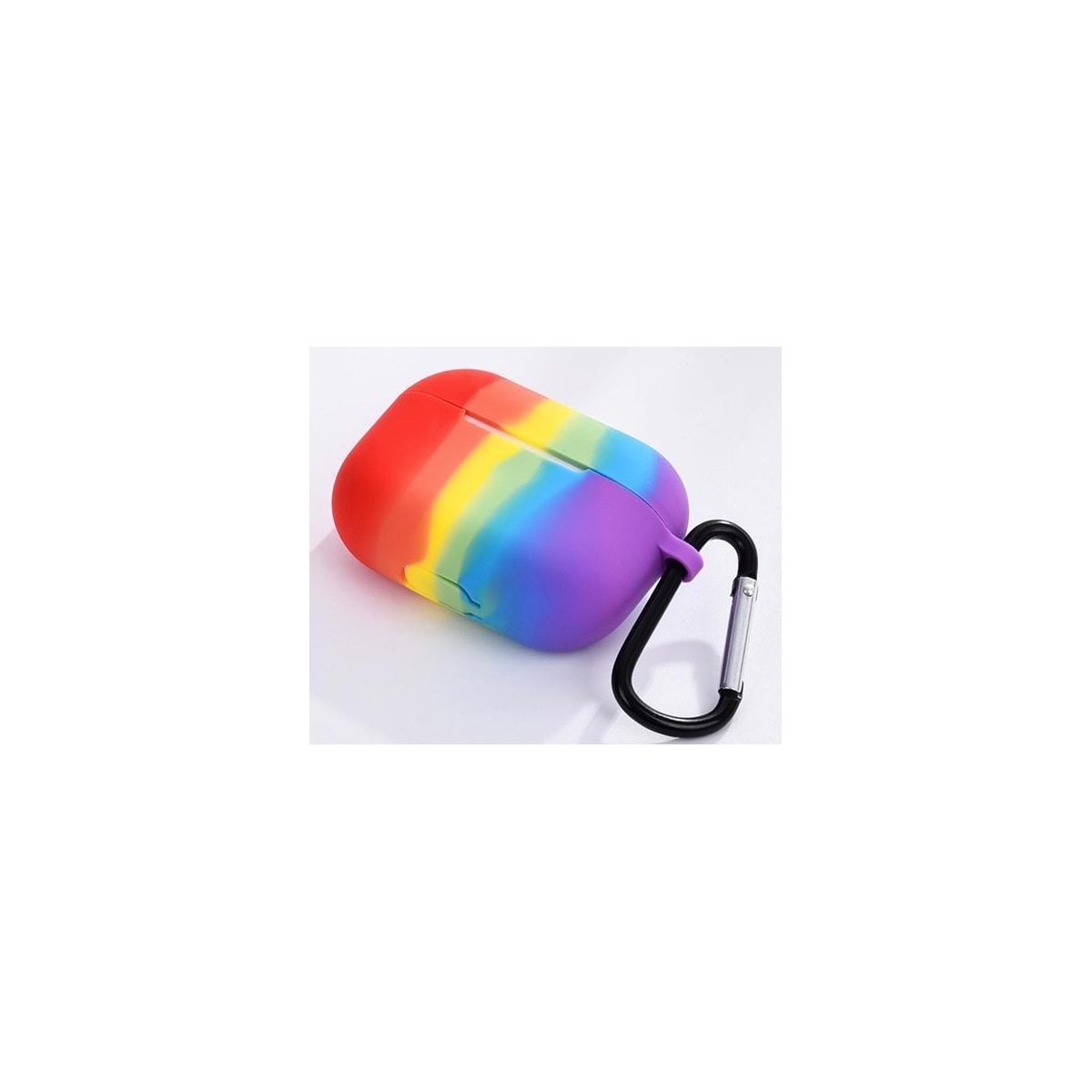 Silikonskall med krok for Airpods Pro, Rainbow