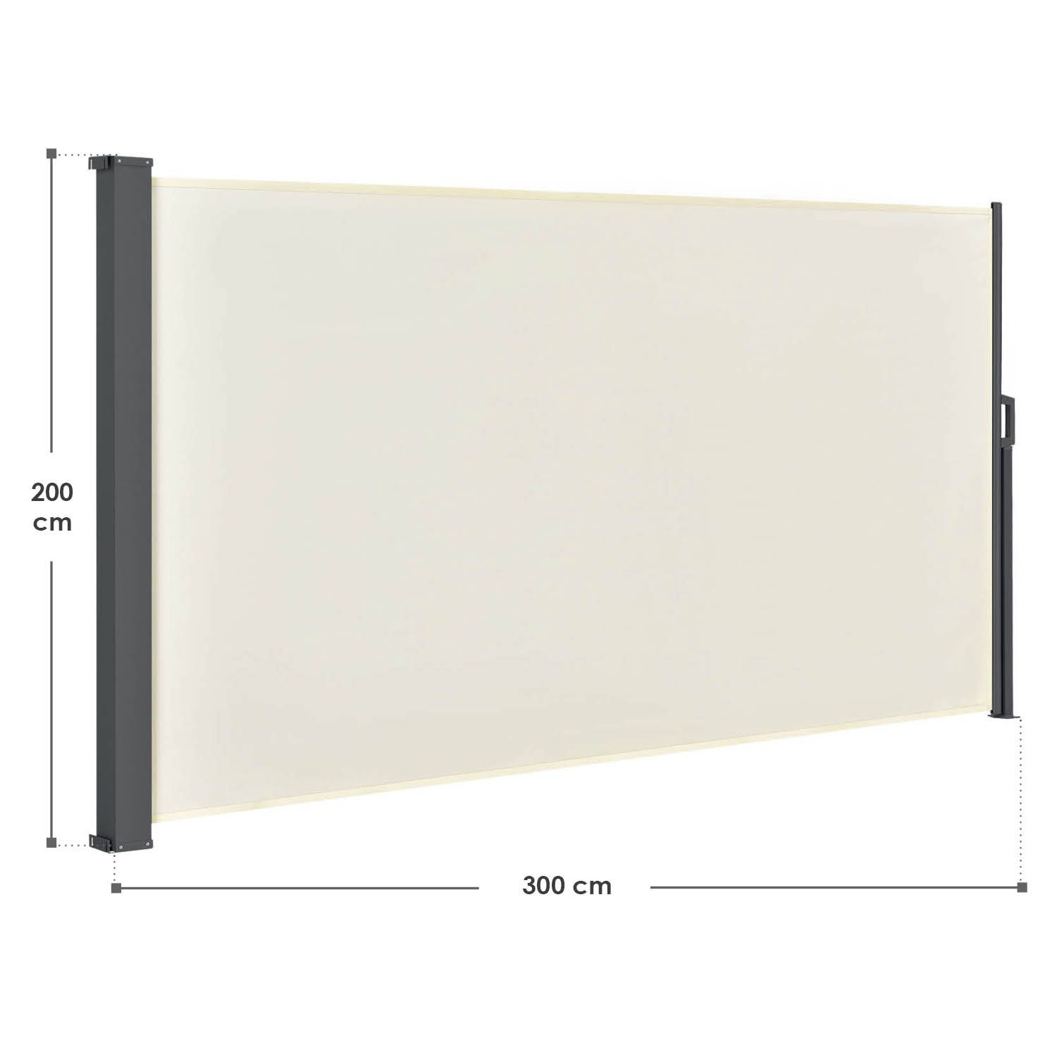 Dubai 300 x 200 beige windscherm