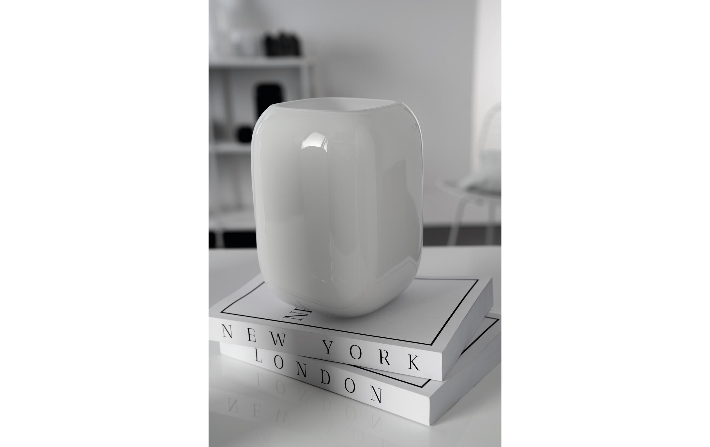 Vase Milano, Weiss, 20 cmModerne Dekovase