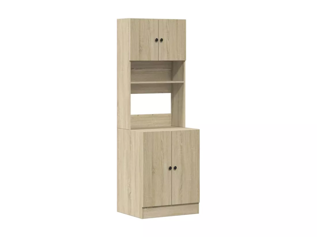 Armoire de cuisine chêne sonoma 60x50x180 cm bois d'ingénierie