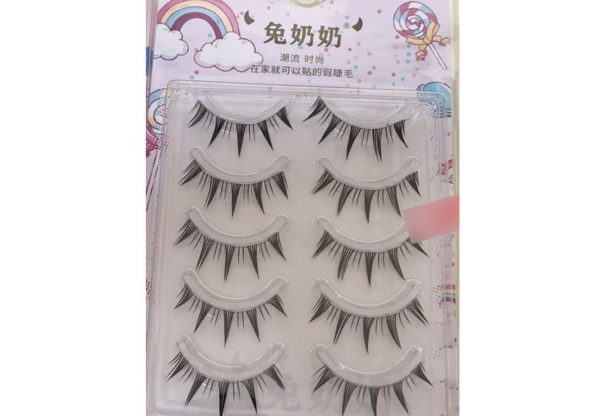 Mogugu - Set van 5 paar: Doll Eye Spiky valse wimpers