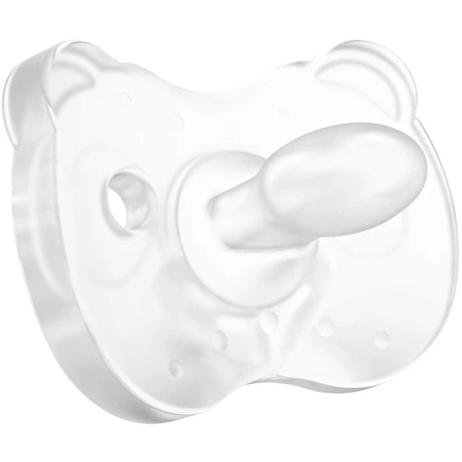 Medela Baby Schnuller Soft Silicone  0-6 Monate DUO in hellblau und transparent, 4 Stück
