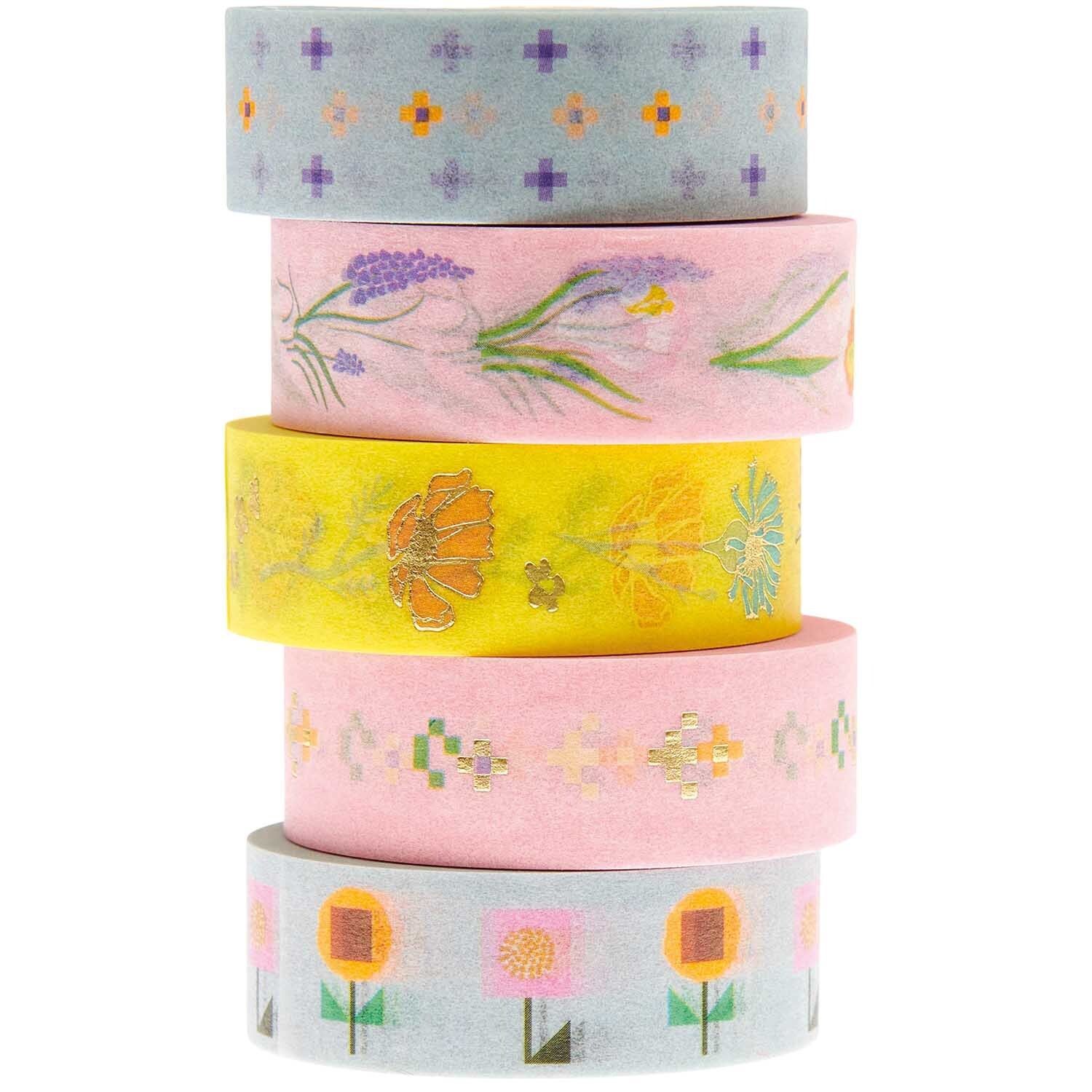 Washi-Tape FUTSCHIKATO FLORAL 5er-Set