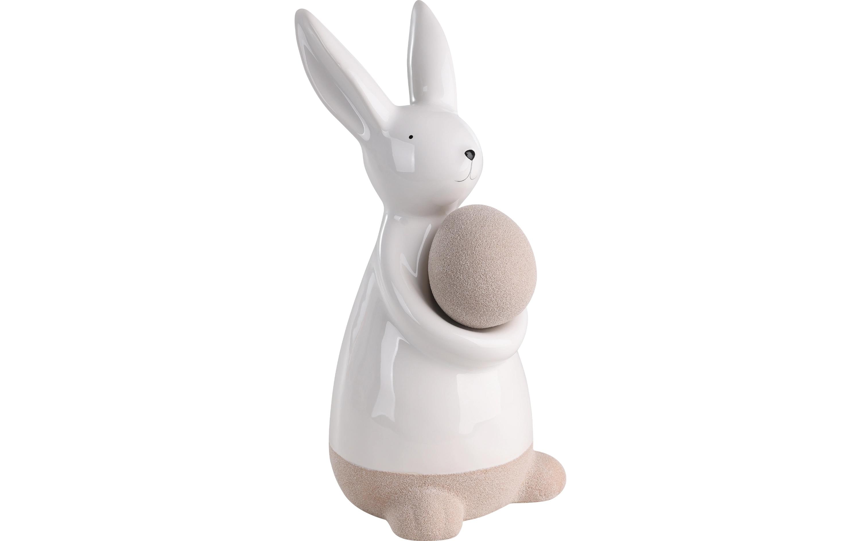 Hase Madiorano 26.5 cm, WeissOsterfigur