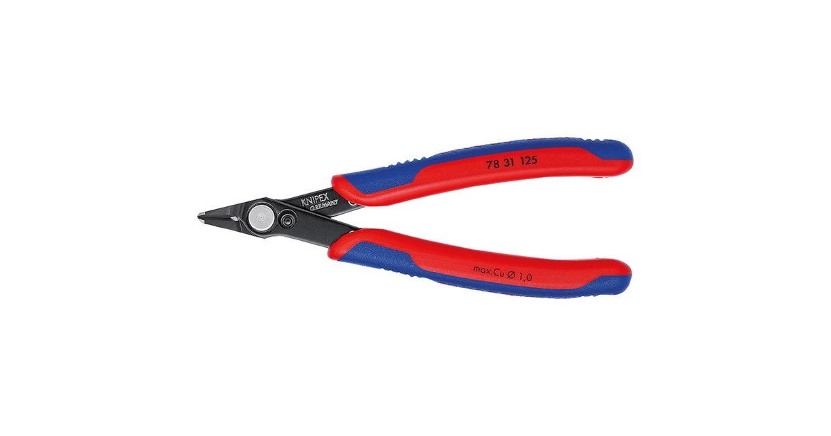 KNIPEXElectronic Super Knips 78 31 125 elektronica-tang  (Blauw)