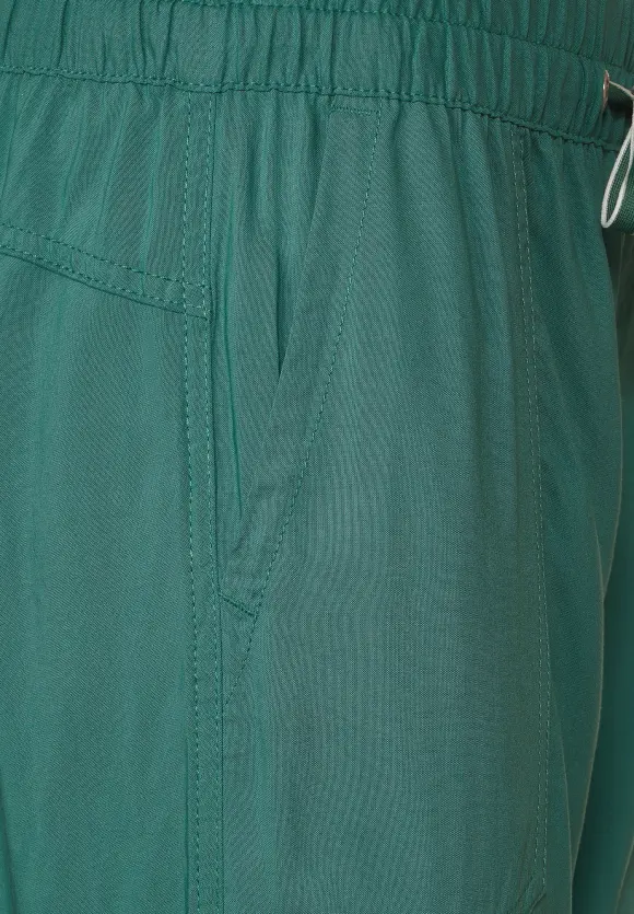 Viskose Loose Fit Hose - lagoon green