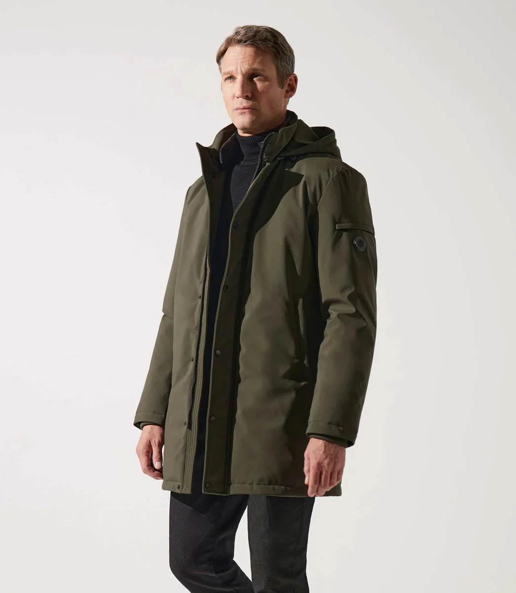 Parka à capuche kaki MIRKO