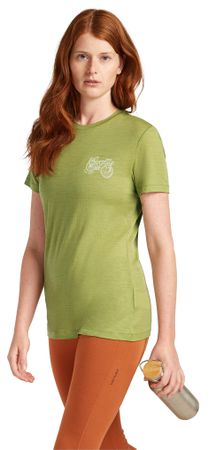 TL ADVENTURE RIDE Damen-Merino-Kurzarmshirt  olive  M
