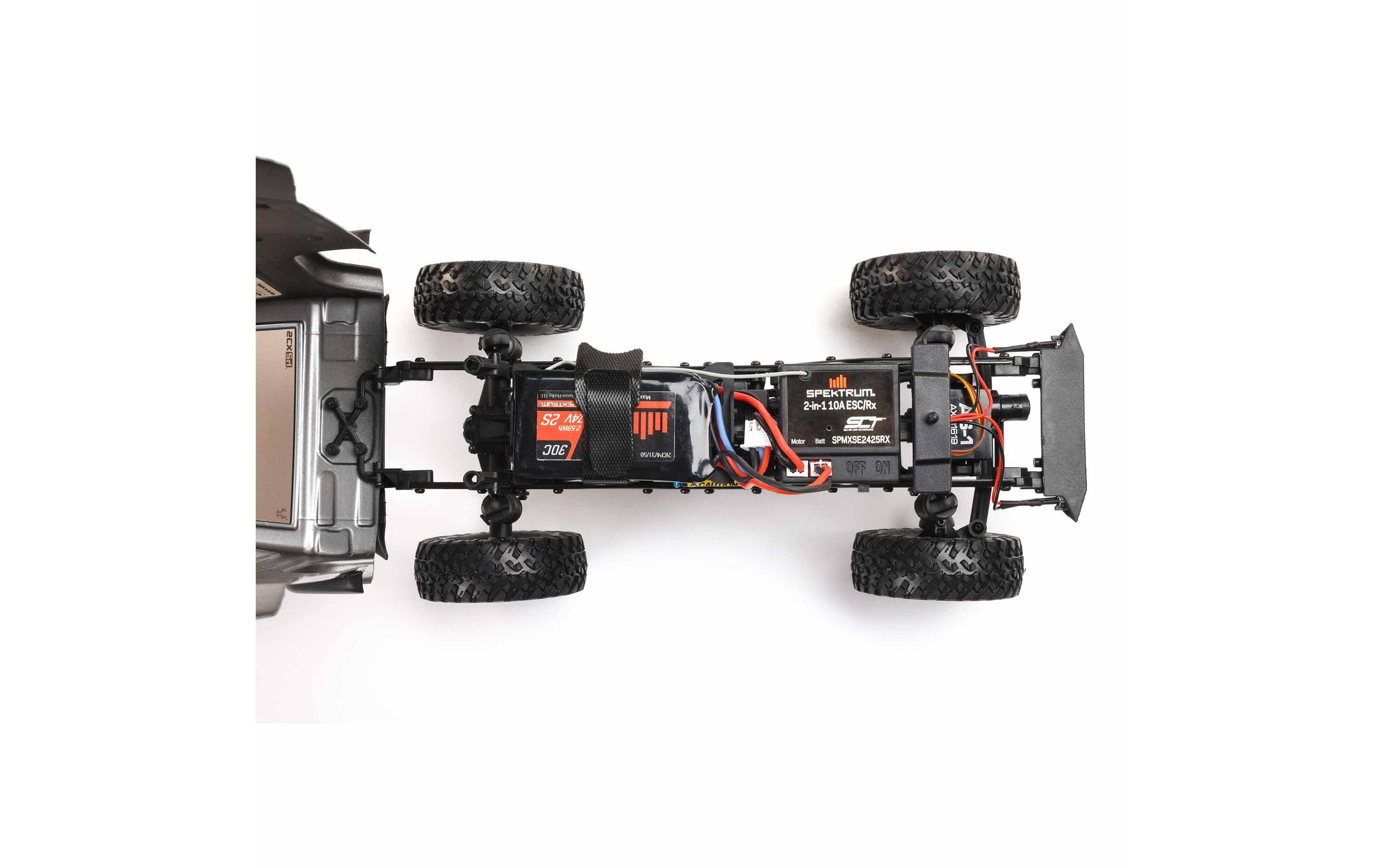 Scale Crawler SCX24 Jeep JLU Wrangler Grau, RTR, 1:24<br>4WD Mini Crawler im Massstab 1:24