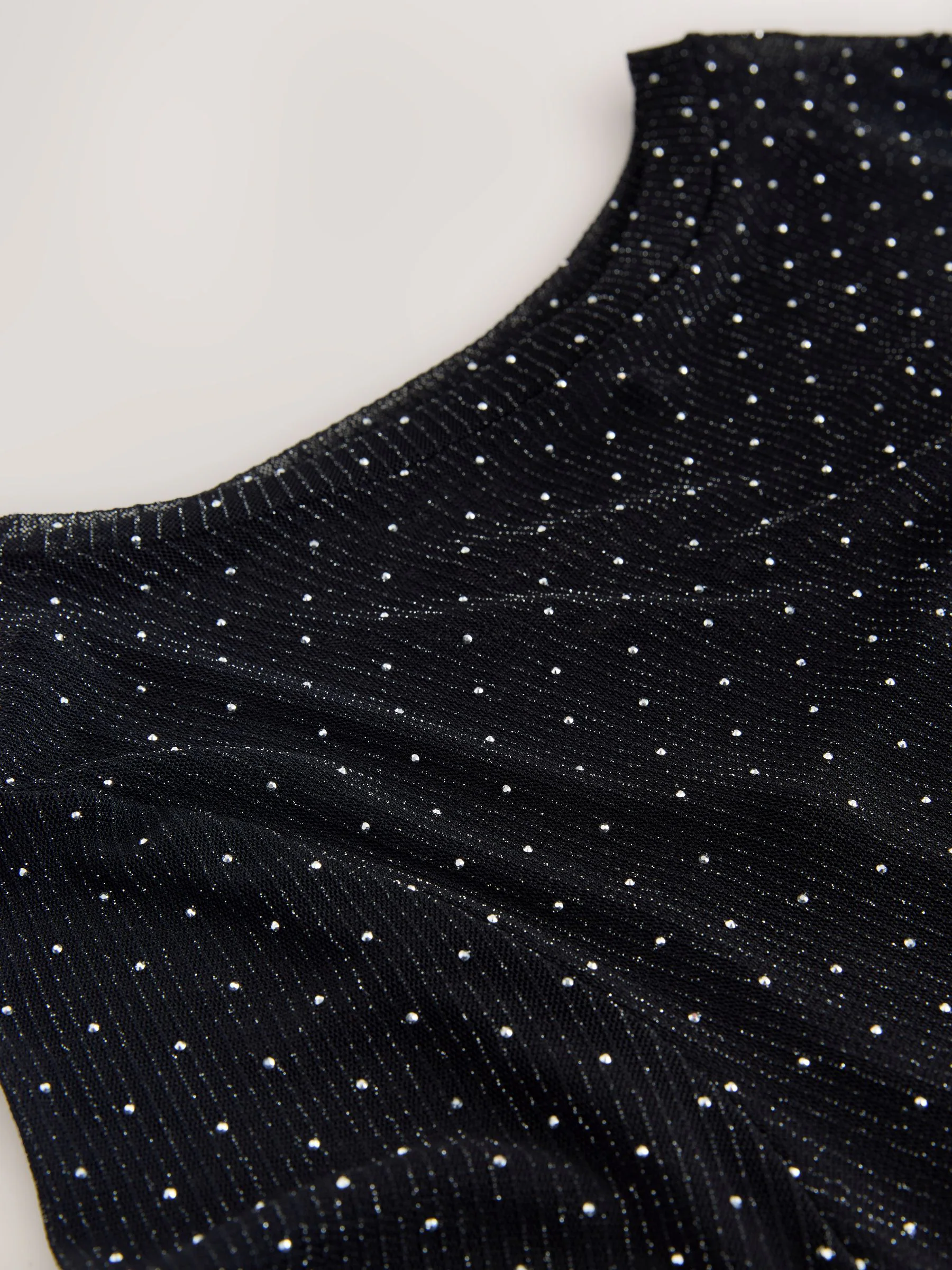 Zwart - Sparkle Hotfix Midi Dress