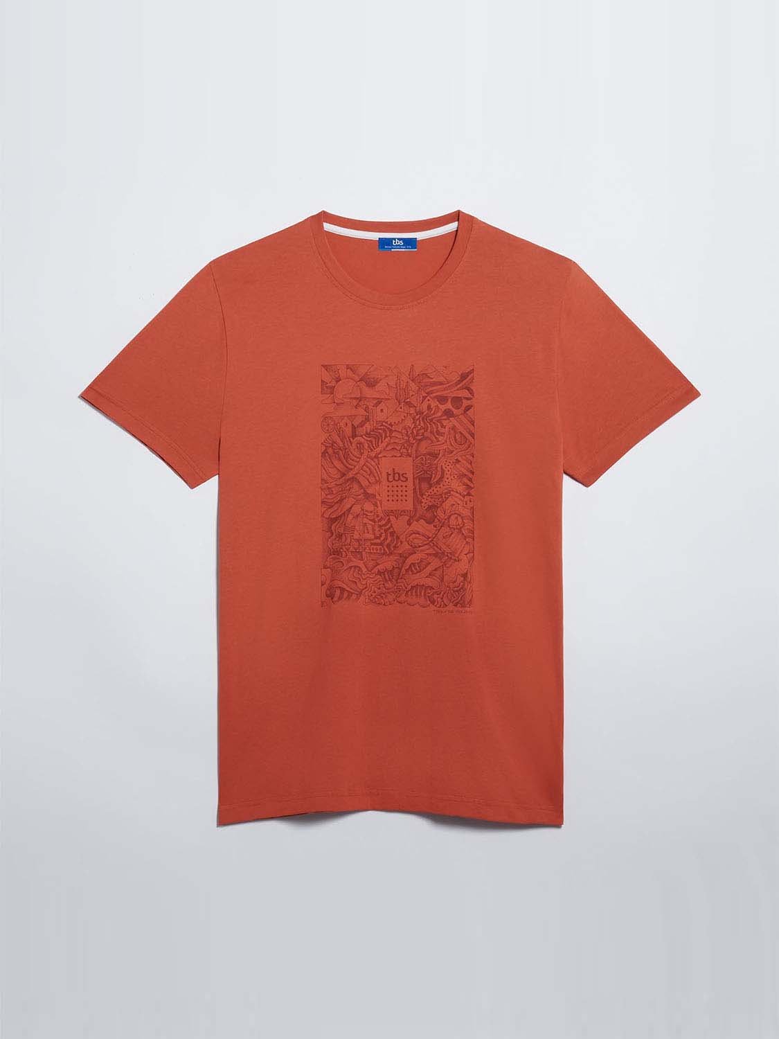 Tee Shirt Homme Print Exclusif Coton Biologique Sienne