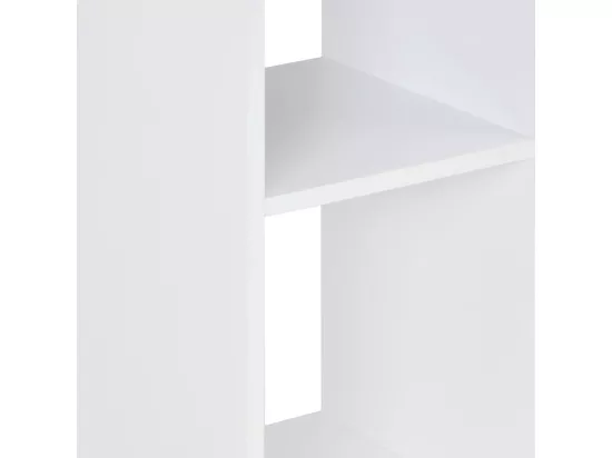 Table de bar Blanc et béton 60x60x110 cm