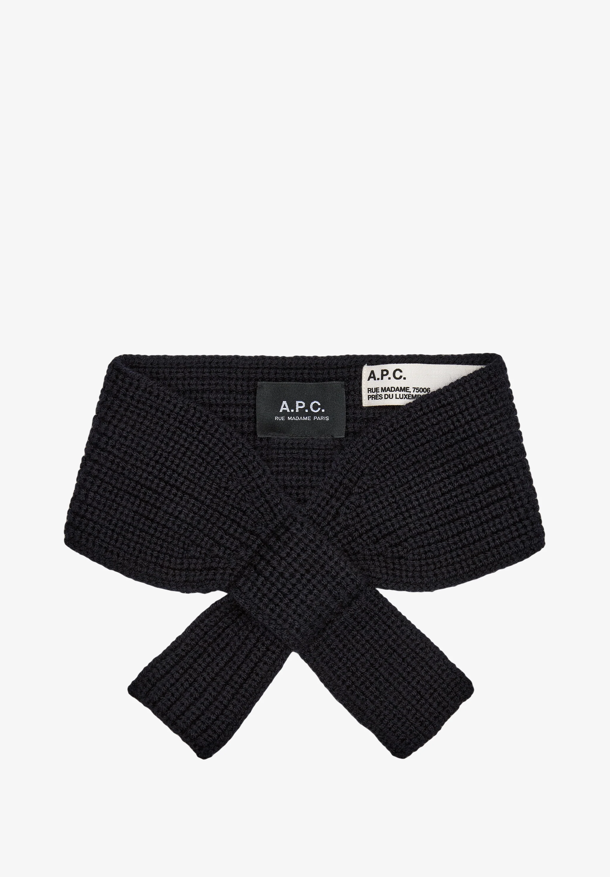 Echarpe en laine mérinos - Dark navy
