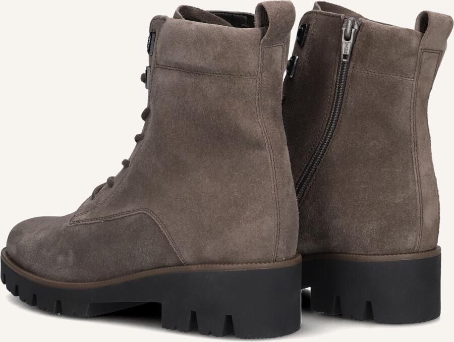 GABOR Veterboots Dames 055 Maat: 43 Materiaal: Suède Kleur: Taupe
